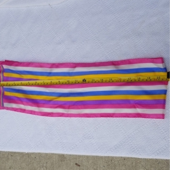Kajo Vintage Striped Silk‎ scarf - Picture 6 of 7